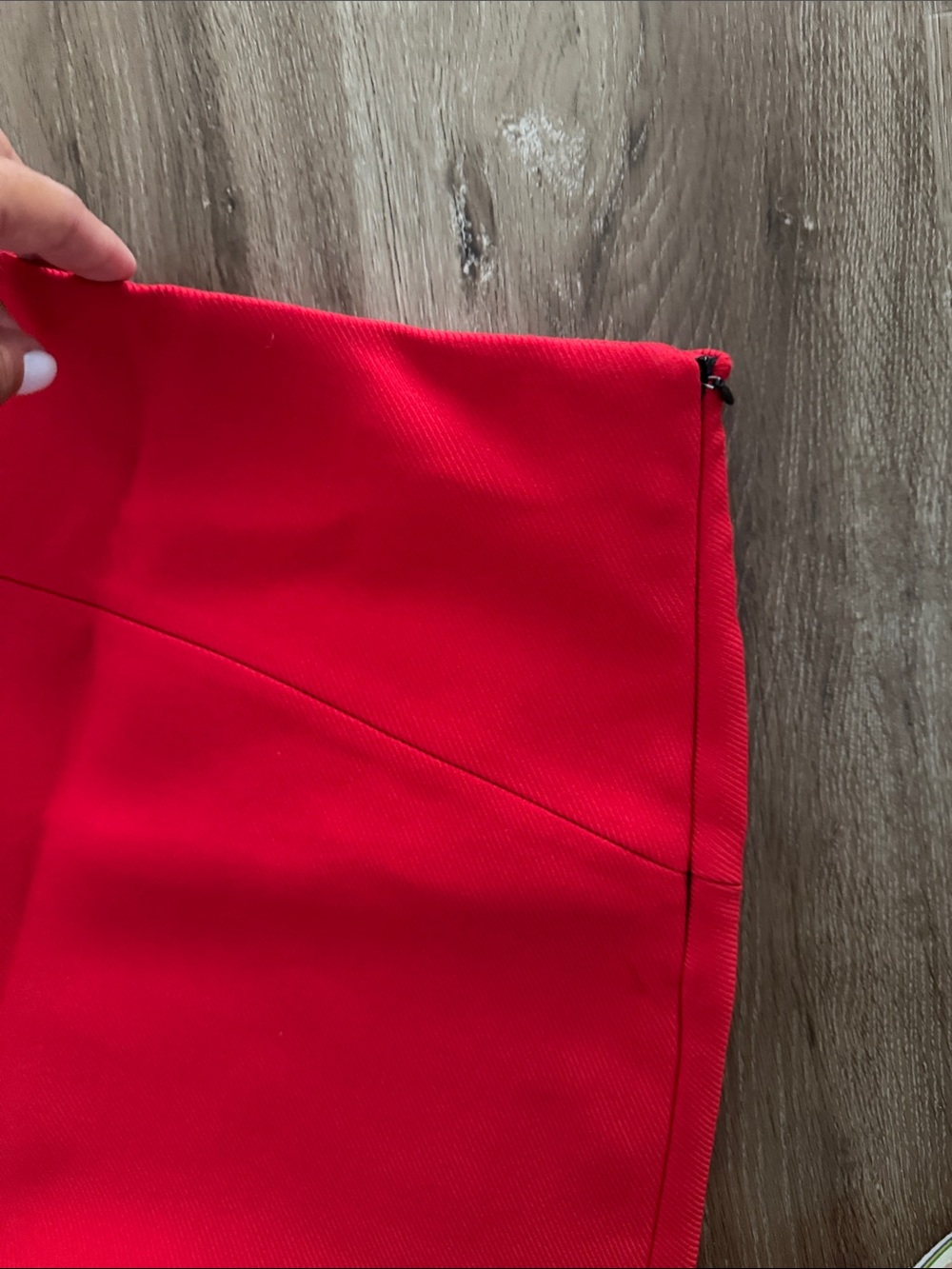 Zara Bright Red A-Line Mini Skirt - Picture 3 of 6